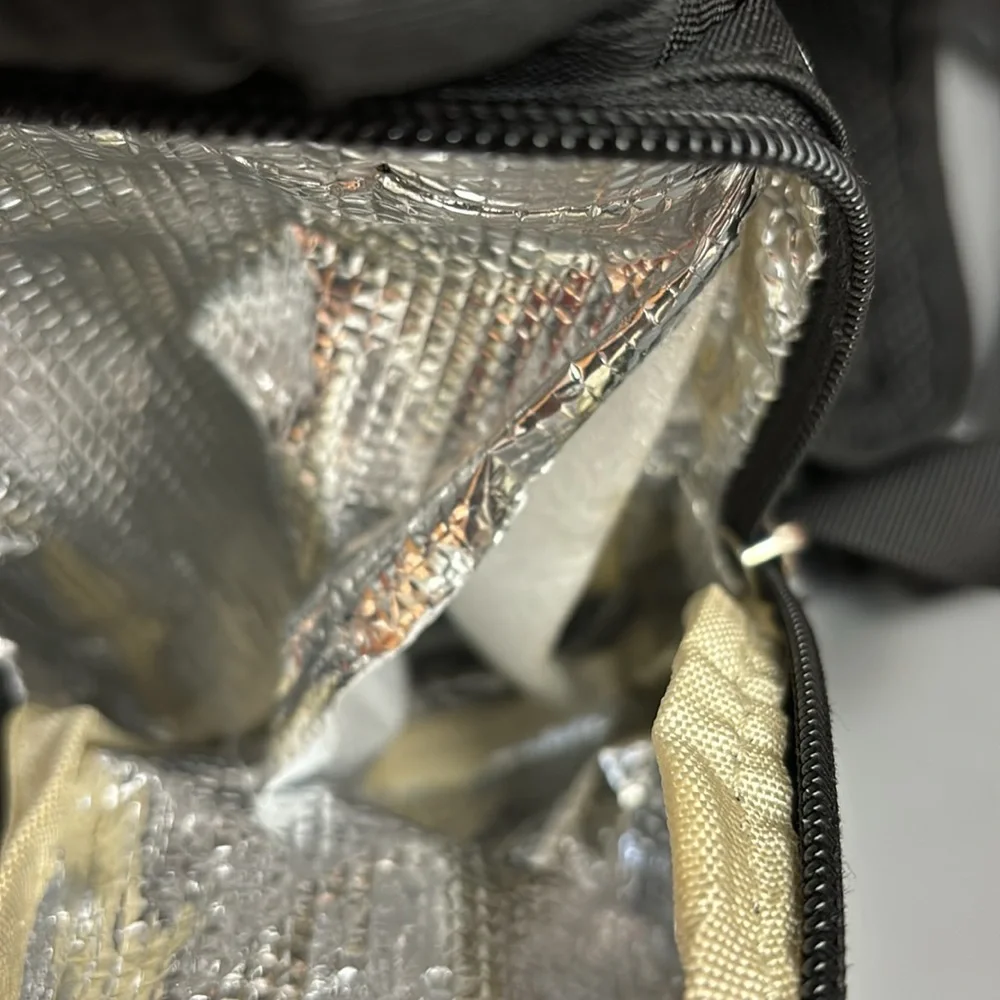 CATEEPBABY Organizer Travel Diaper Backpack black with white polka dots FLAWS! - Picture 5 of 11